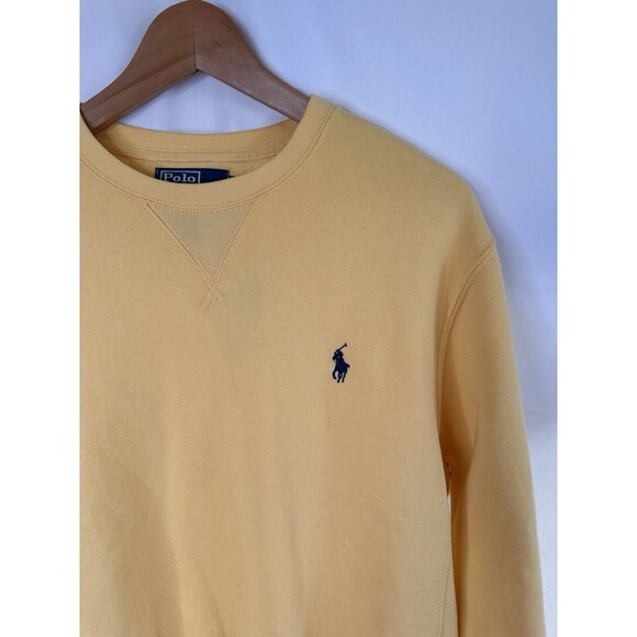 $125 Polo RALPH LAUREN Womens SMALL Sweatshirt Magic FLEECE yellow Sweater NWT - Picture 6 of 7